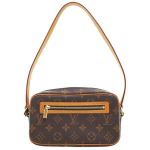 Louis Vuitton Monogram Leather Brown Pochette Cite Semi Shoulder Bag